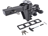 Adjustable Trailer Hitch with Hook, Tri-Ball 17000 LBS 95970833