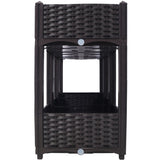 Planter Raised Beds - Elevated Planter Garden Box with Drainage Plug Raised Garden Beds for W465P187505