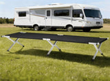 Single Folding Camping Cot for Adults, 74 x 28 x 18 in, Aluminum Frame, Oxford Fabric, Carry Bag, 21461642