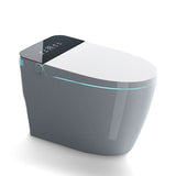 ZUN Smart Toilet with Heated Bidet Seat, toilet with bidet built in, AUTO Open/Close Lid, Feet Sensor T2559P163436