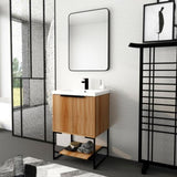 ZUN 24 Inch Freestanding Bathroom Vanity With Resin Basin BVA01124MP-1, W999P181590