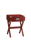Babs Red Finish Accent Table B2726P270995