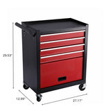 Four drawer rollingbox, cart with 4 wheels and drawers, large capacity detachable mobile W3267P309443
