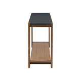 U_STYLE Distinctive Features of a Minimalist Console Table with Bottom Shelf and Four Legs, Suitable N711P173084D