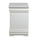 White 2-drawer Nightstand B062P189239