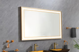 ZUN 60*36 LED Lighted Bathroom Wall Mounted Mirror with High Lumen+Anti-Fog Separately Control W1272109942