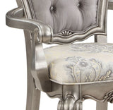 Beige and Antique Platinum Tufted Side Chair B062P209226