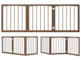 63" x 30" Brown Wooden Pet Fence 53879509