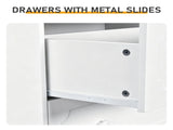 5-Drawer Cabinet with Solid Wood Veneer and Paint P2 MDF P2 Particleboard Storage Cabinet 83343966