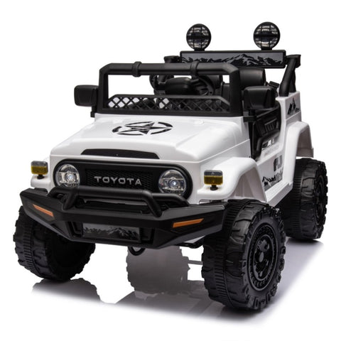 ZUN Licensed TOYOTA FJ Cruiser,12V Kids ride on car 2.4G W/Parents Remote Control,electric car for W1396107514