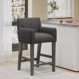 Upholstered 26 inch Counter Stool - Charcoal/Gray 71252.00CHAR