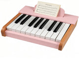 18-Key Wooden Kids Piano with Music Stand, Pastel Color Toddler Musical Toy, Educational Keyboard 58999119