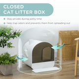 ZUN Fully Enclosed Cat Litter Box/Cat Litter Box 13605943