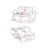 NEW Grey Velvet Loveseat Sofa Bed W588P261317