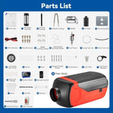 Diesel Heater 8KW, Portable 12V Car Air Kit w/Wireless Remote Control LCD Display 5L Tank Muffler 25365418