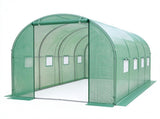 Walk-in Tunnel Greenhouse 1577 FT, Galvanized Steel Frame with 8 Mesh Windows & Roll-Up Zipper 27845206