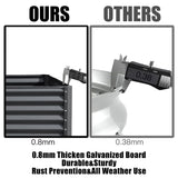 6x3x1ft Galvanized Raised Garden Bed, Outdoor Planter Garden Boxes Large Metal Planter Box for W1859P197881