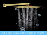 Shower System Shower Faucet Combo Set Wall Mounted with 12" Rainfall Shower Head and handheld shower 18645061