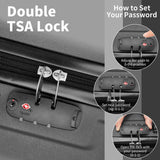 Luggage Set of 3, ABSPC Hardside Suitcase Sets with TSA Lock 4 Spinner Wheels, Lightweight Trolley 76862452
