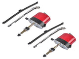 Red Windshield Wiper Motor Kit Street Hot Rod Universal Boat Fit for Chevy Fit for Jeep 96783887