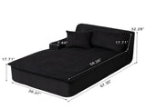 Right Armrest Chaise Lounge Chair Upholstered Sofa Bed No Assembly Required,Oversized Sleeper Chair W1170P333284