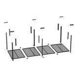 ZUN 3x8 Overhead Garage Storage Rack, Heavy Duty Adjustable Ceiling Mounted Storage Racks, 750LBS Weight 21440771