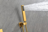 Shower System,Waterfall Rainfall Shower Head with Handheld, Shower Faucet Set for Bathroom Wall W928115069