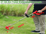 Powerful 8000 rpm telescopic weed trimmer/barbedless lawn mower/brush trimmer with 37 to 50.4 14369471
