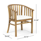 ZUN ALONDRA DINING CHAIR, TEAK 65491.00