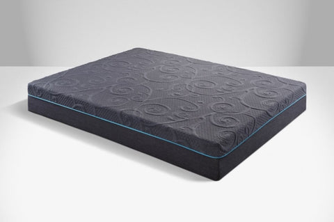 ZUN 8" Full Size Bed Mattress Gel-Infused Memory Foam Hybrid Mattress, Dark Gray, Mattress in a Box, B011P213341