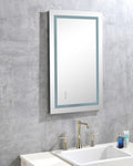 ZUN LED Bathroom Mirror 40 "x 24" with Front and Backlight, Large Dimmable Wall Mirrors with Anti-Fog, W928P177825