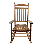 ZUN BALCONY PORCH ADULT ROCKING CHAIR OAK W2297P143349