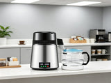 1.1 Gal 750W Countertop Water Distiller, 0.3 Gal/H with Temp Display & 0-99H Timer, Includes Glass 37222569