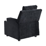 ZUN Kids Chair, Kids Upholstered Couch with Two Cup Holder, Footrest, Backrest, Toddlers Velvet W2297P155393