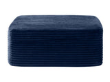 37.5" Corduroy Square Upholstered Ottoman, Soft Padded Foot Stool for Living Room Bedroom Decor W5515P513236