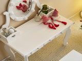 Kids Vanity Set with Mirror and Lights and Stool, 5 Storage Drawers, Pretend Play Princess Makeup 80505306