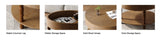 Coffee Table with Dual Storage for Living Room, 31.5" Modern Round Coffee Table with Storage and W1445P341373