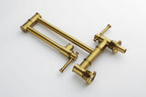 Pot Filler Faucet Wall Mount Pot Filler Faucet, Modern Brass Pot Filler Two-Attachment Wall Mount W928104083