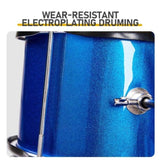 14"x10" 3-Pieces Junior Kids Drum Set Kit Pedal Drum Stick Wrench Drum Stool Dark blue 27761047