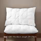 Six-pack of sanded twist pillows, down pillows, down fiber two-in-one pillows, double-layer design, 35564334