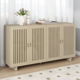 ZUN Modern Style Sideboard with Superior Storage Space, Hollow Door Design and 2 Adjustable Shelves for 38351251