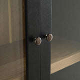 74.5'' Tall Display Cabinet with Glass Doors, Modern Style China Cabinet, Curio Cabinet for N845P296678B