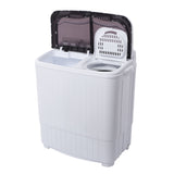 ZUN XPB35-ZK35 14.3lbs Semi-automatic Gray Cover Washing Machine 85440975