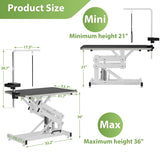 "Heavy-Duty Hydraulic Dog Grooming Table with Anti-Static Top, Adjustable Z-Lift , 31052407