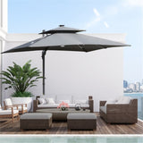 ZUN Outdoor beach umbrella/ Cantilever Umbrella （Prohibited by WalMart） 64502312