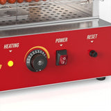 110V, 500W Hot Dog Machine, Stainless Steel Finish, Stainless Steel Construction, 30L DoubleDeck, 08826404