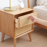 Pure Solid Wood Bedside Cabinet Modern Simple Nightstands North America Oak Bedside Cabinet Nordic W1283121839