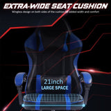 Video Game Chairs for Adults, PU Leather Gaming Chair with Footrest, 360&degSwivel Adjustable Lumbar 91466182