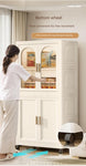 ZUN 25.59" Side Wide Folding Wardrobe , 25.59"×15.75"×70.87 ", with Magnetic Door, Plastic Storage 49014022