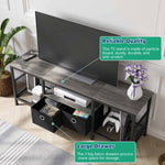 ZUN 55 inch TV Stand for Living Room, Entertainment Center with Fabric Drawers Storage, Television Media 52477479